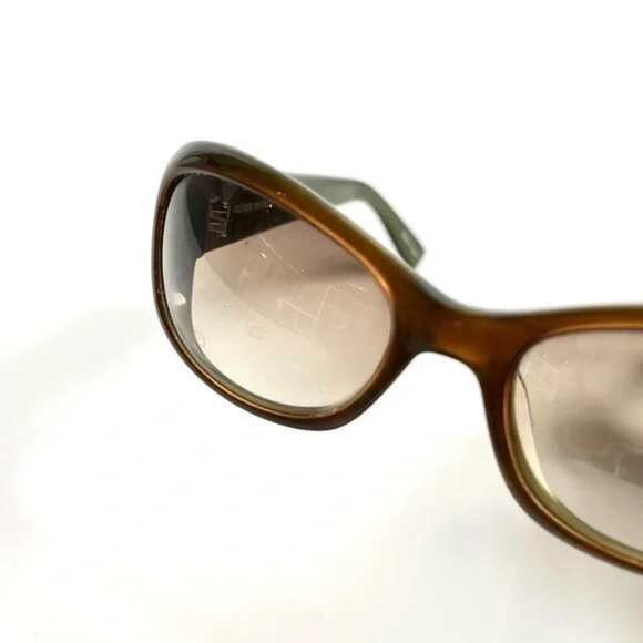Oliver Peoples Phoebe Brown Rectangular Sunglasses - Picture 4 of 7